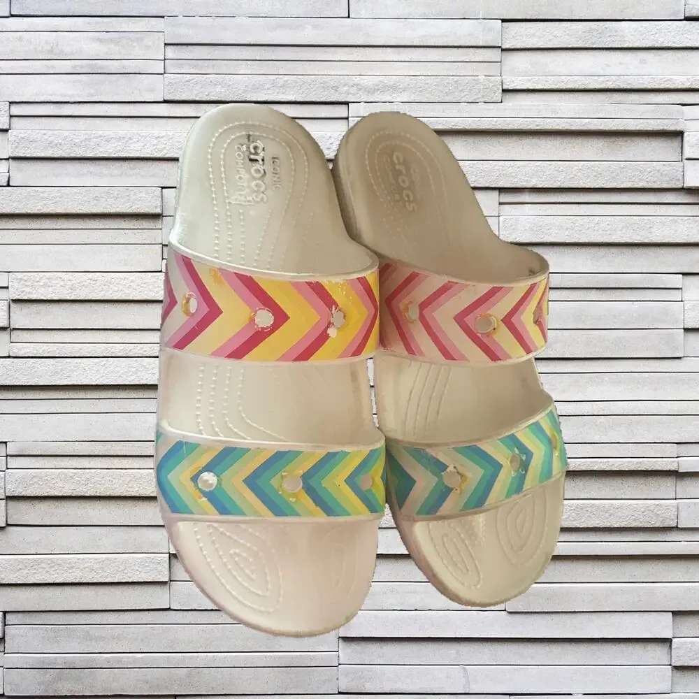 Crocs Festival Vibes Slip On Sandal Men’s Sz. 11. W12.5